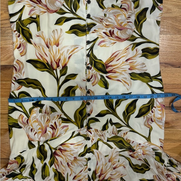 Mara Hoffman cream floral maxi dress in xl - Picture 7 of 8